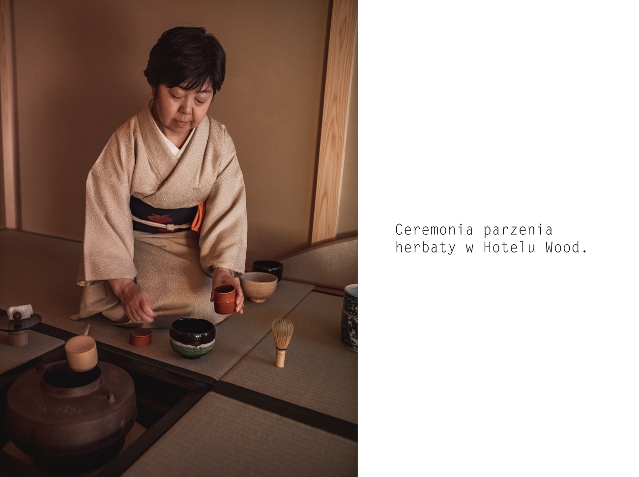 hotel wood takayama ceremonia parzenia herbaty